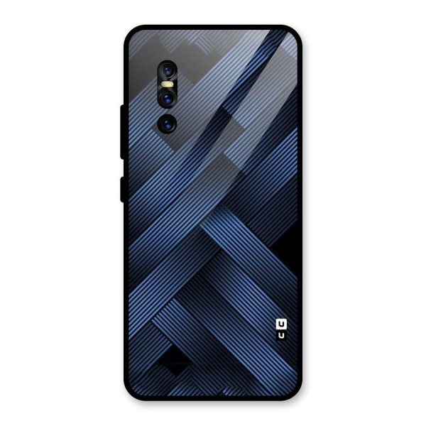 Ribbon Stripes Glass Back Case for Vivo V15 Pro