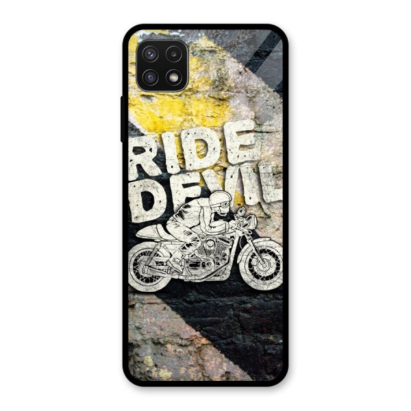 Ride Devil Glass Back Case for Galaxy A22 5G