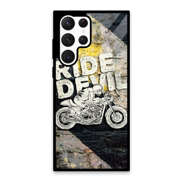 Ride Devil Glass Back Case for Galaxy S22 Ultra 5G