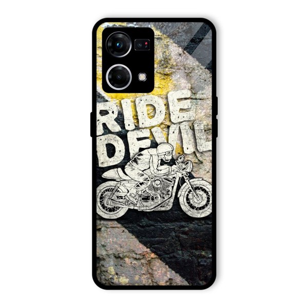 Ride Devil Glass Back Case for Oppo F21s Pro 4G