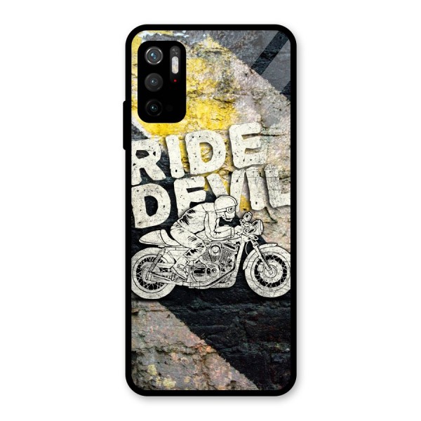 Ride Devil Glass Back Case for Poco M3 Pro 5G