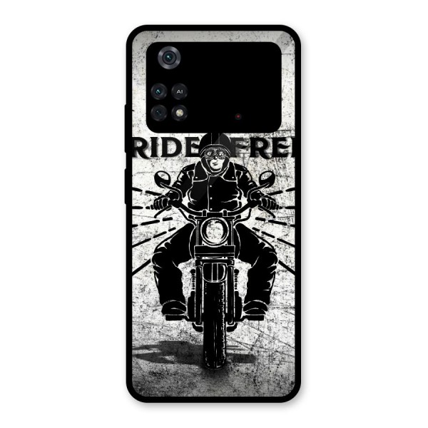 Ride Free Glass Back Case for Poco M4 Pro 4G