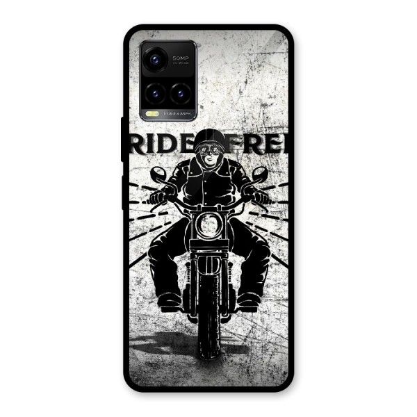 Ride Free Glass Back Case for Vivo Y21 2021