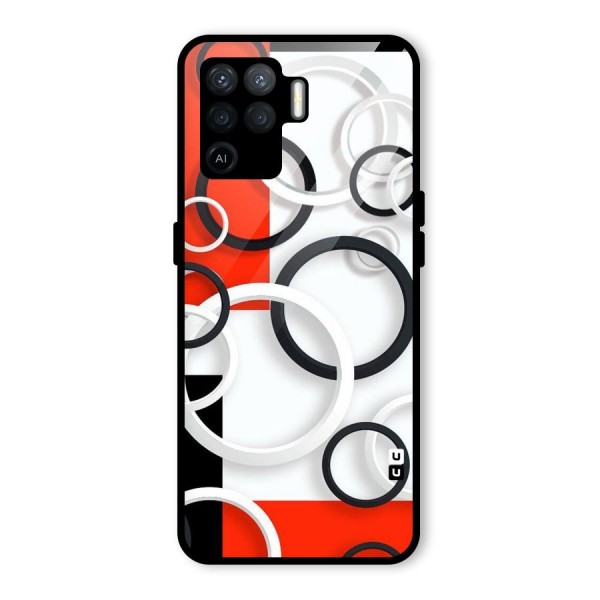 Rings Abstract Glass Back Case for Oppo F19 Pro