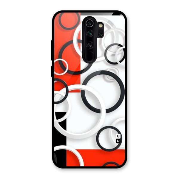 Rings Abstract Glass Back Case for Redmi Note 8 Pro