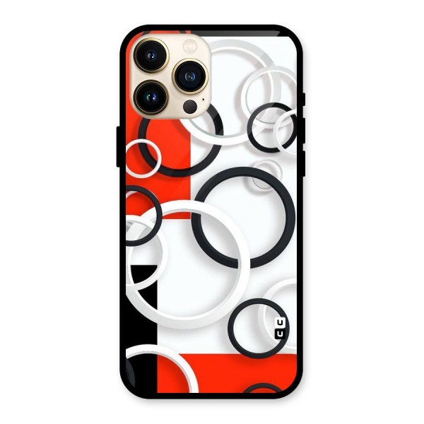 Rings Abstract Glass Back Case for iPhone 13 Pro Max