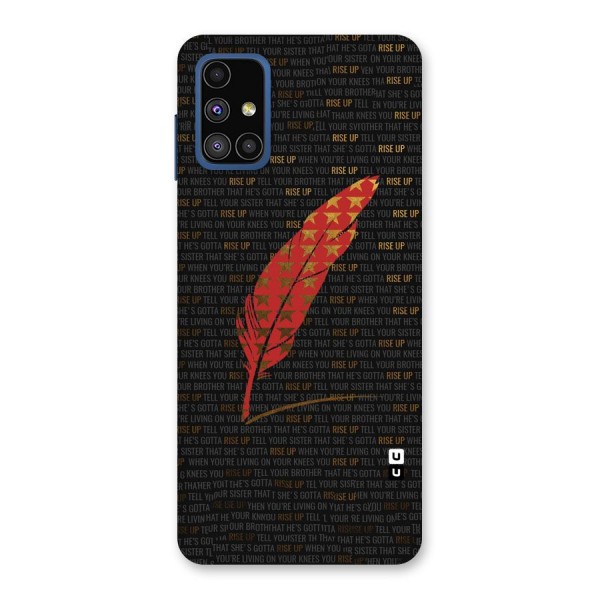 Rise Up Feather Back Case for Galaxy M51