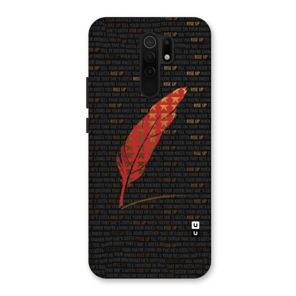 Rise Up Feather Back Case for Redmi 9 Prime