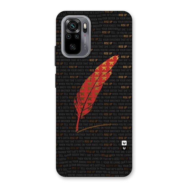 Rise Up Feather Back Case for Redmi Note 10