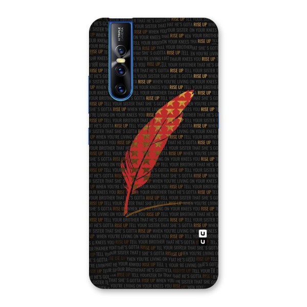 Rise Up Feather Back Case for Vivo V15 Pro