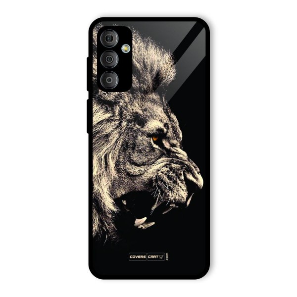 Roaring Lion Glass Back Case for Galaxy F23