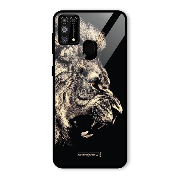 Roaring Lion Glass Back Case for Galaxy F41