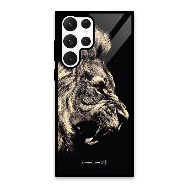 Roaring Lion Glass Back Case for Galaxy S22 Ultra 5G