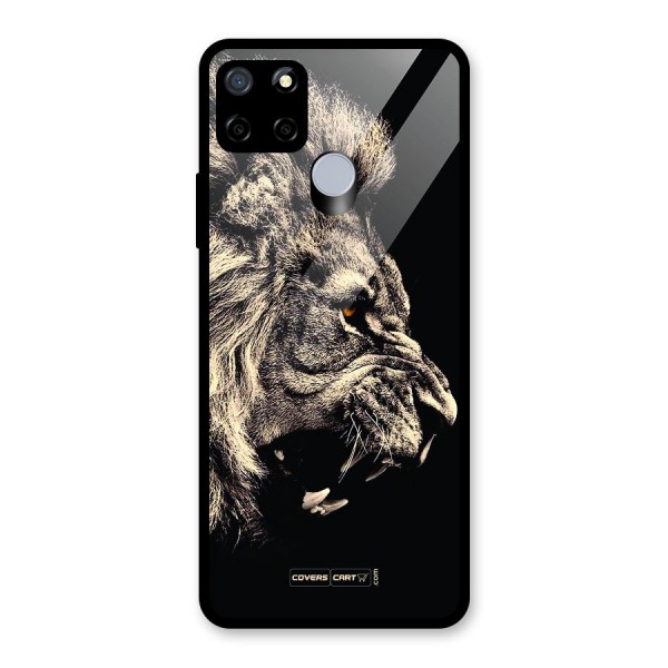 Roaring Lion Glass Back Case for Realme C15