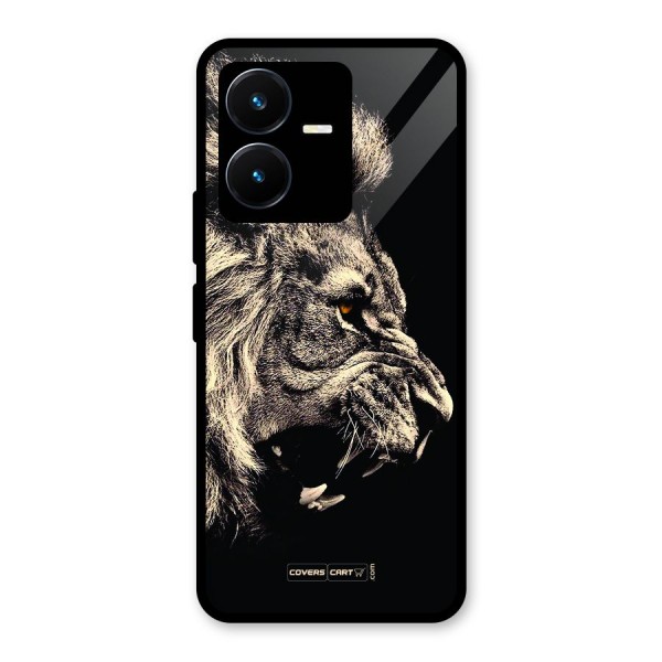 Roaring Lion Glass Back Case for Vivo Y22