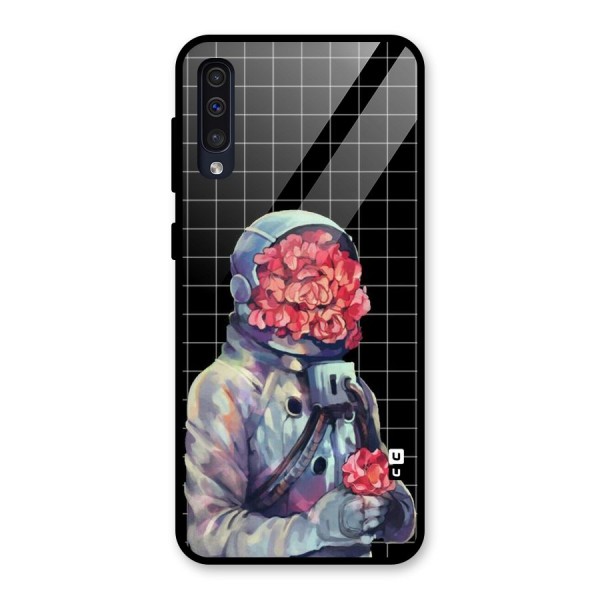 Robot Rose Glass Back Case for Galaxy A50s