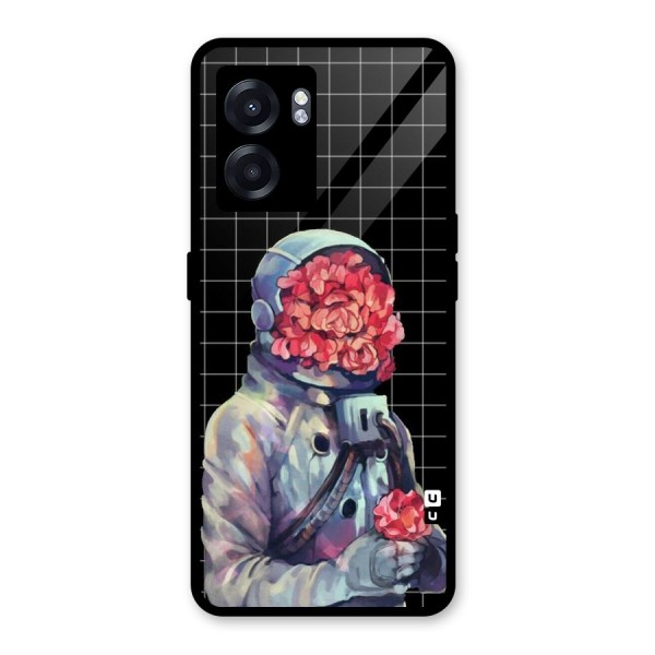 Robot Rose Glass Back Case for Oppo K10 (5G)