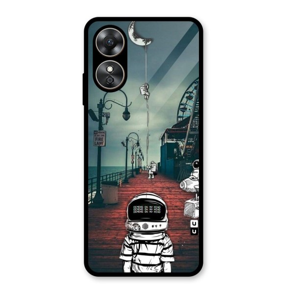 Robotic Design Glass Back Case for Oppo A17