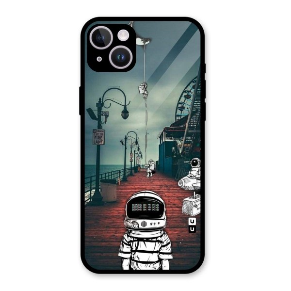 Robotic Design Glass Back Case for iPhone 14 Plus