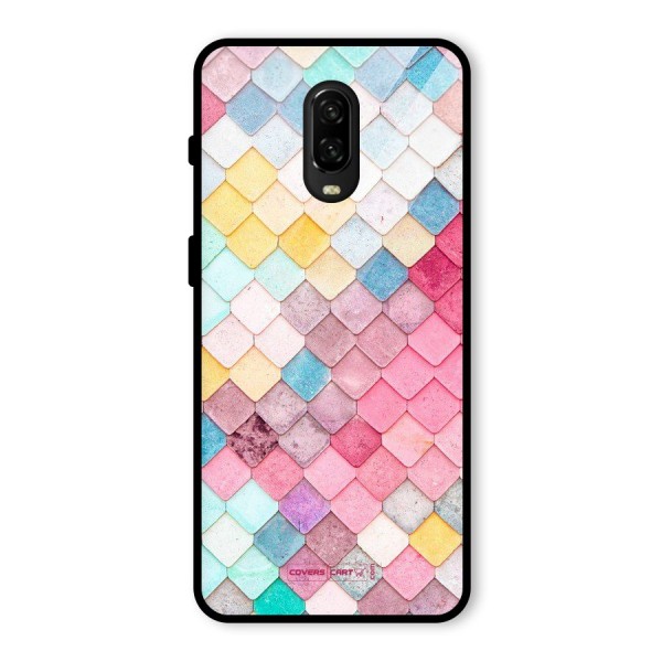 Rocks Pattern Design Glass Back Case for OnePlus 6T