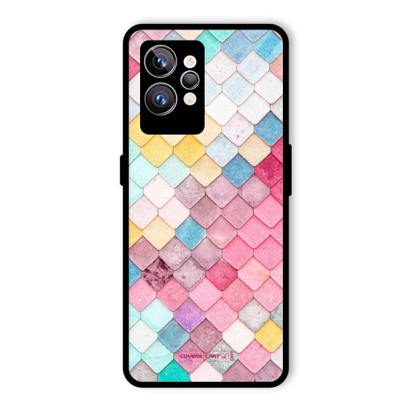 Rocks Pattern Design Glass Back Case for Realme GT2 Pro