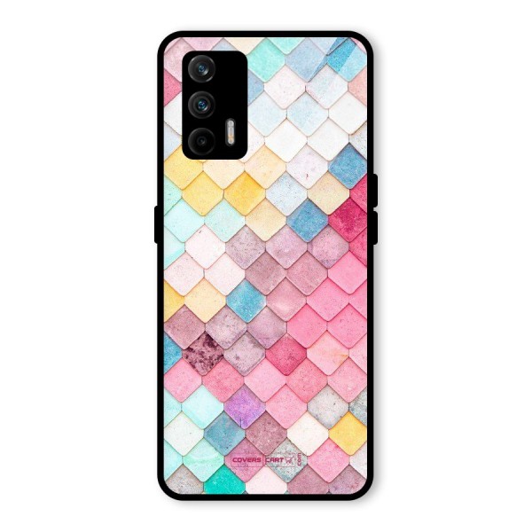 Rocks Pattern Design Glass Back Case for Realme X7 Max