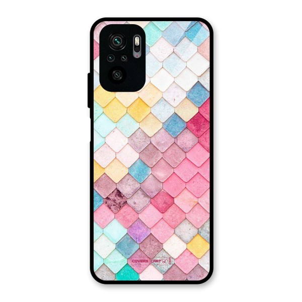 Rocks Pattern Design Glass Back Case for Redmi Note 10