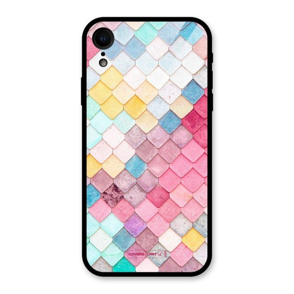 Rocks Pattern Design Glass Back Case for XR