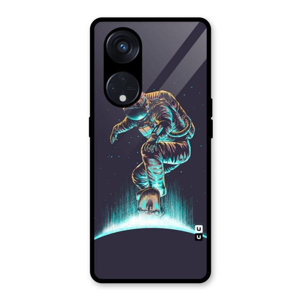 Rolling Spaceman Glass Back Case for Reno8 T 5G