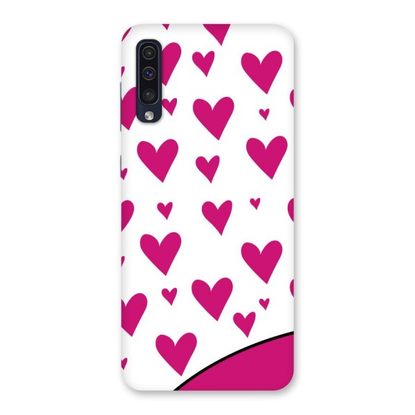 Romantic Couples with Hearts Back Case for Galaxy A50