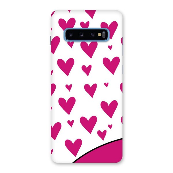 Romantic Couples with Hearts Back Case for Galaxy S10 Plus