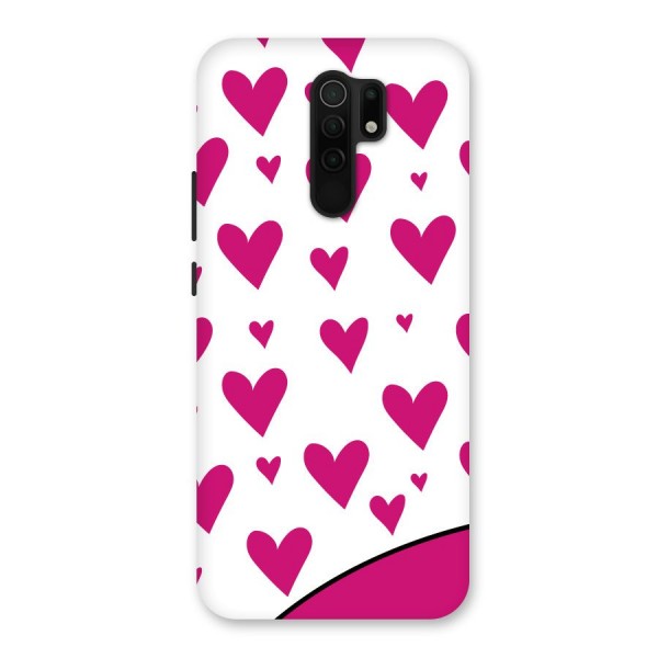 Romantic Couples with Hearts Back Case for Redmi 9 Prime