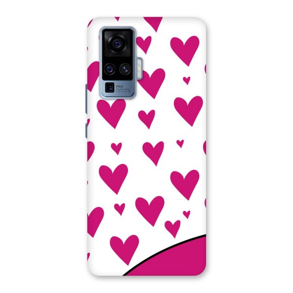 Romantic Couples with Hearts Back Case for Vivo X50 Pro