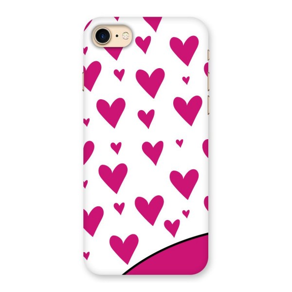 Romantic Couples with Hearts Back Case for iPhone 7