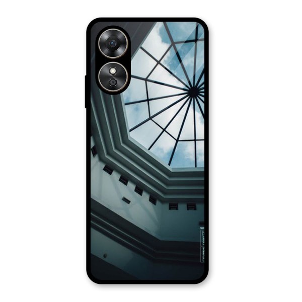 Rooftop Perspective Glass Back Case for Oppo A17