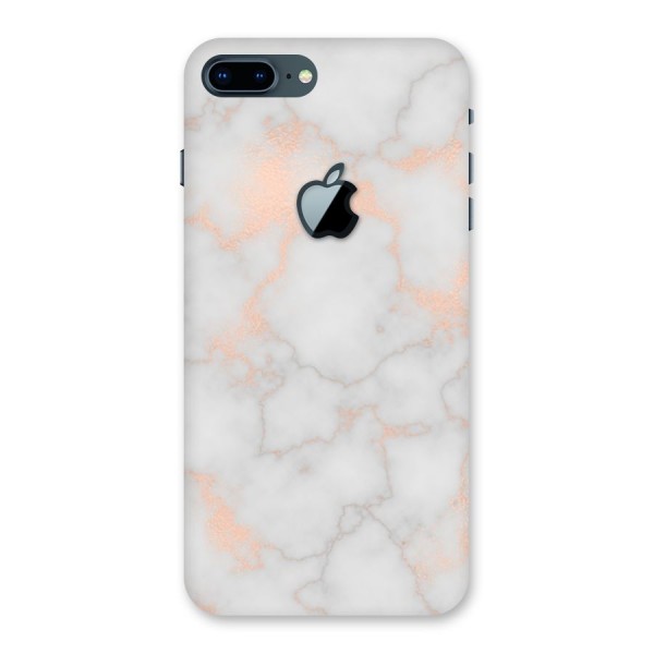 RoseGold Marble Back Case for iPhone 7 Plus Apple Cut