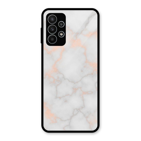 RoseGold Marble Glass Back Case for Galaxy A23