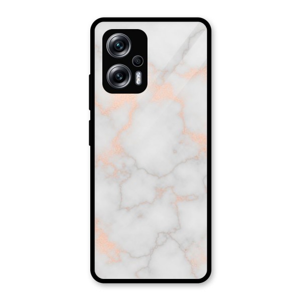 RoseGold Marble Glass Back Case for Redmi K50i