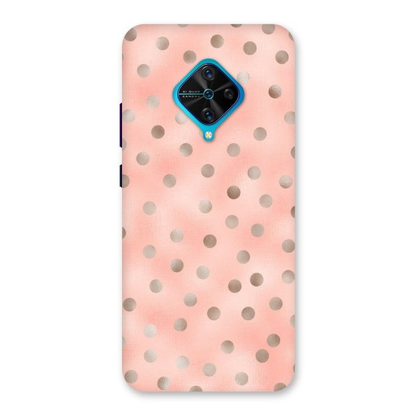 RoseGold Polka Dots Back Case for Vivo S1 Pro