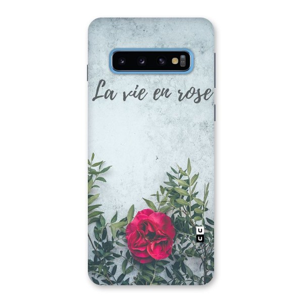 Rose Life Back Case for Galaxy S10