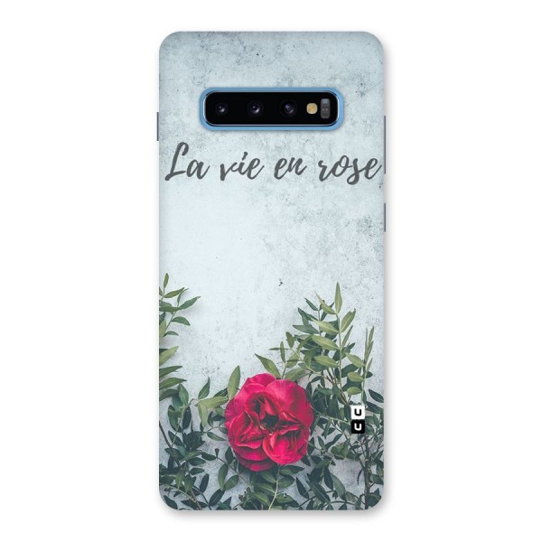 Rose Life Back Case for Galaxy S10 Plus