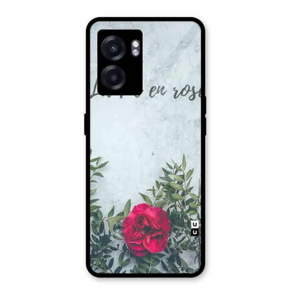 Rose Life Glass Back Case for Oppo K10 (5G)