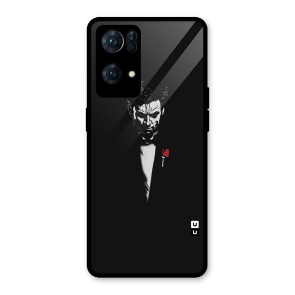 Rose Man Glass Back Case for Oppo Reno7 Pro 5G