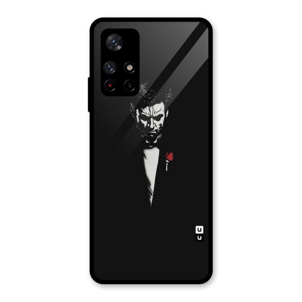 Rose Man Glass Back Case for Redmi Note 11T 5G