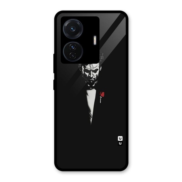 Rose Man Glass Back Case for Vivo T1 Pro