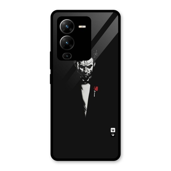 Rose Man Glass Back Case for Vivo V25 Pro