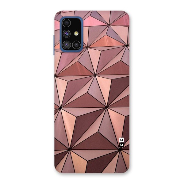 Rosegold Abstract Shapes Back Case for Galaxy M51