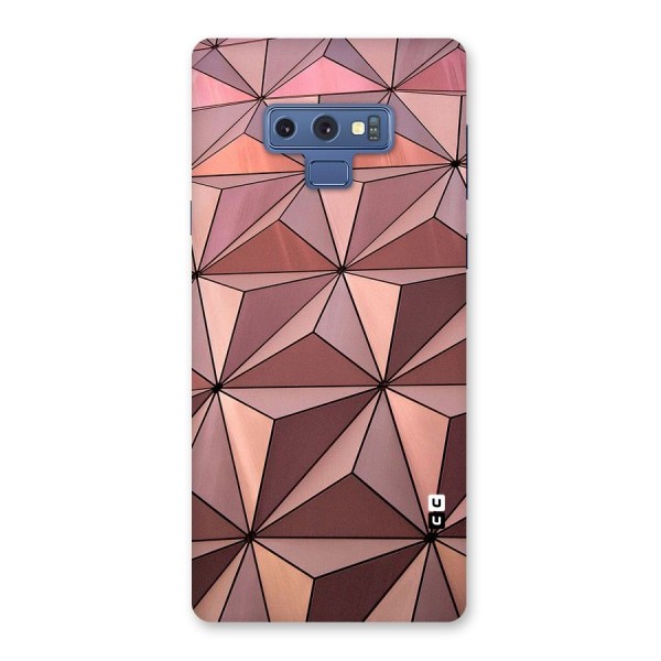 Rosegold Abstract Shapes Back Case for Galaxy Note 9