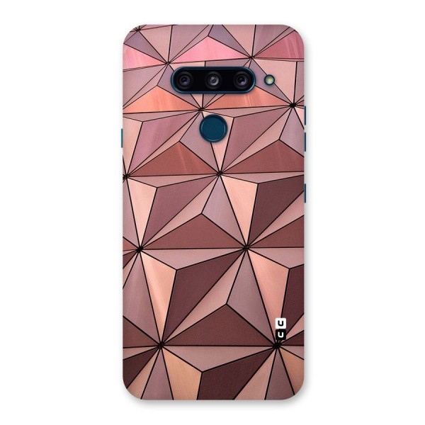 Rosegold Abstract Shapes Back Case for LG  V40 ThinQ