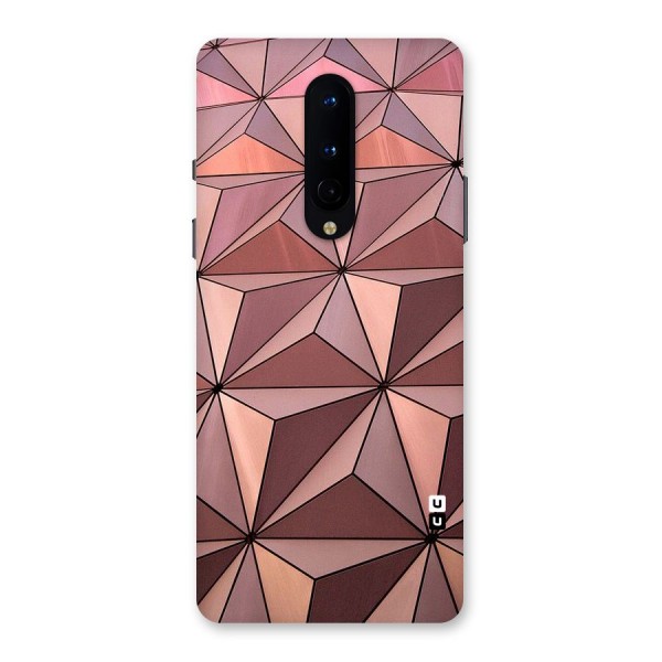 Rosegold Abstract Shapes Back Case for OnePlus 8